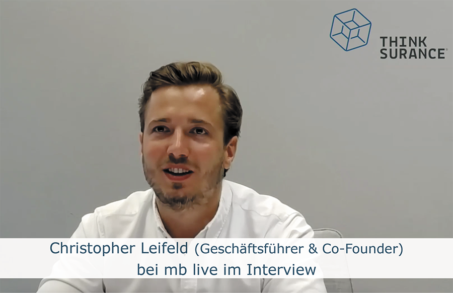 Christopher Leitfeld, Geschäftsführer und Co-Founder von Thinksurance, im Interview bei der Veranstaltung mb live der mb Support GmbH